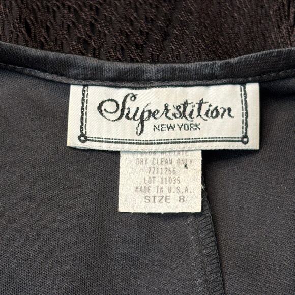 Vintage Superstition Dark Brown Lace with Black Lining size 8 - Picture 6 of 7